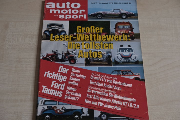 Deckblatt Auto Motor und Sport (17/1976)